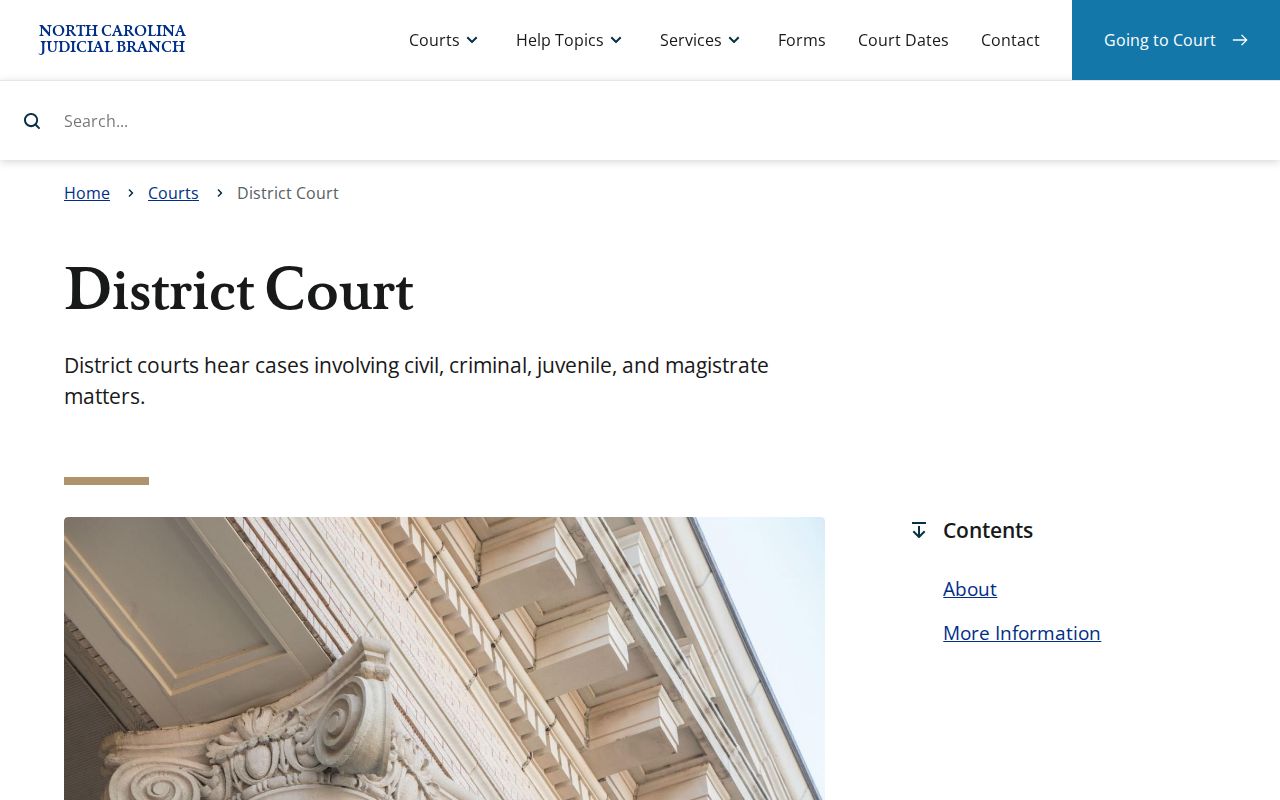 Franklin County criminal court docket source for District Court matters