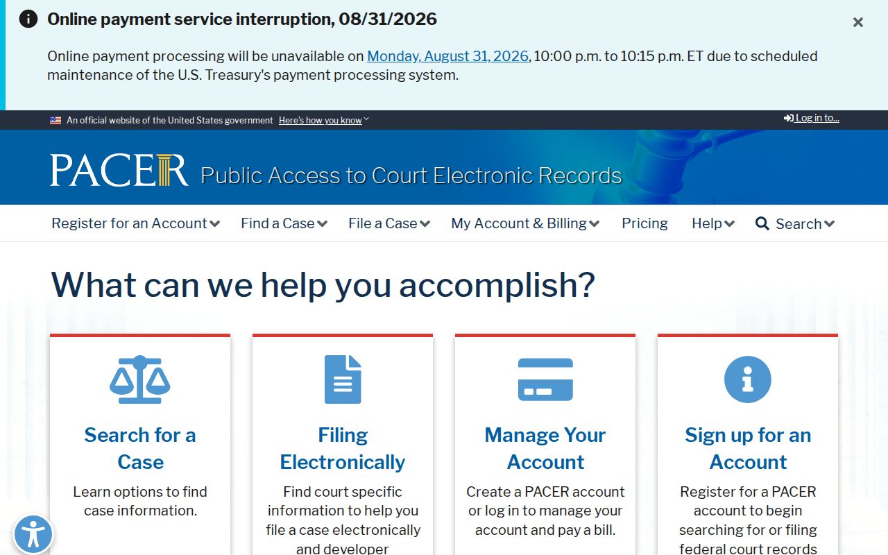 Franklin County court docket federal records boundary source