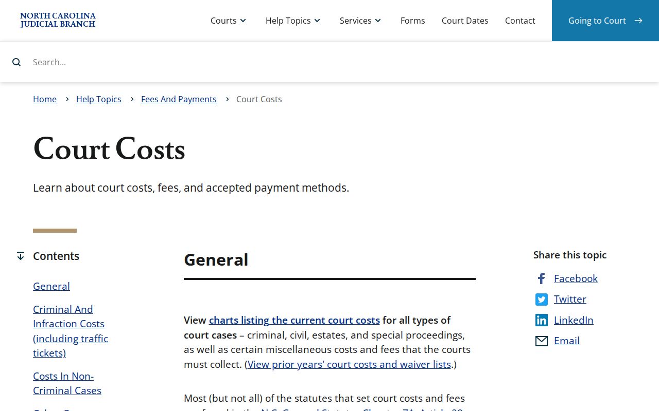 Franklin County traffic court record payment cost guidance